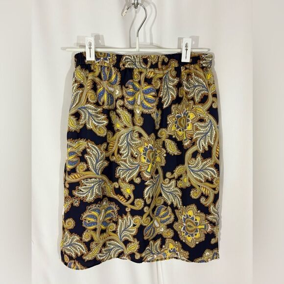 LOFT Dresses & Skirts - LOFT Blue Floral Print Skirt